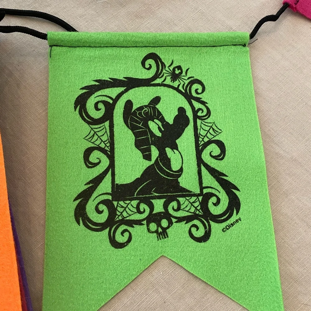 Disney Parks Halloween Garland Banner